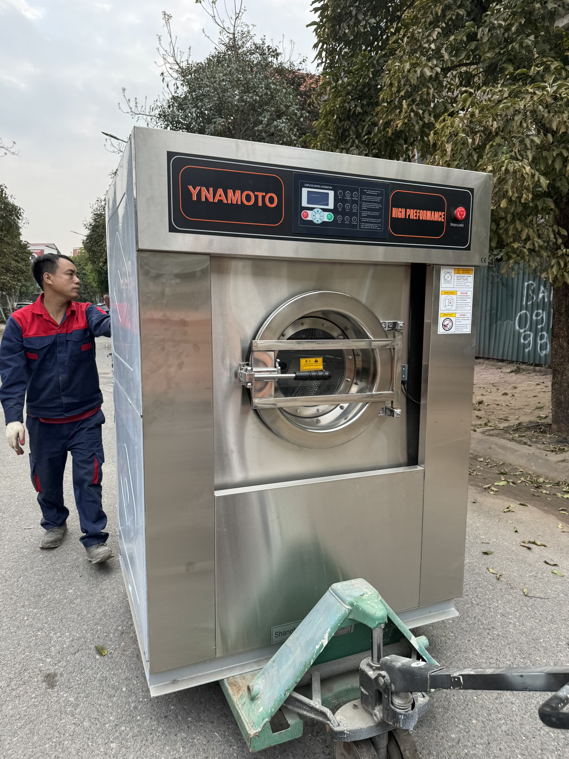 Máy giặt công nghiệp Ynamoto 25kg Nhật Bản